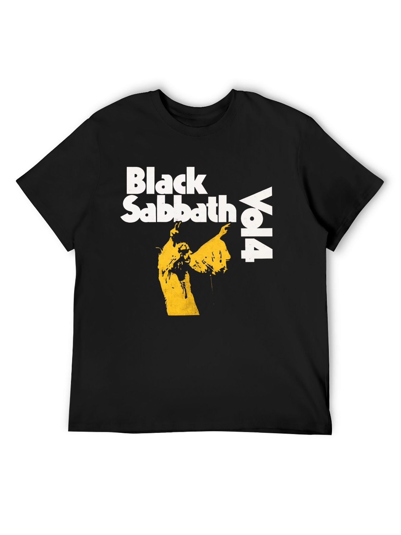 Black Sabbath Yellow Cloaked Figure Vintage Album T-Shirt