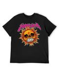 Metallica Flaming Sun Skull Graphic T-Shirt