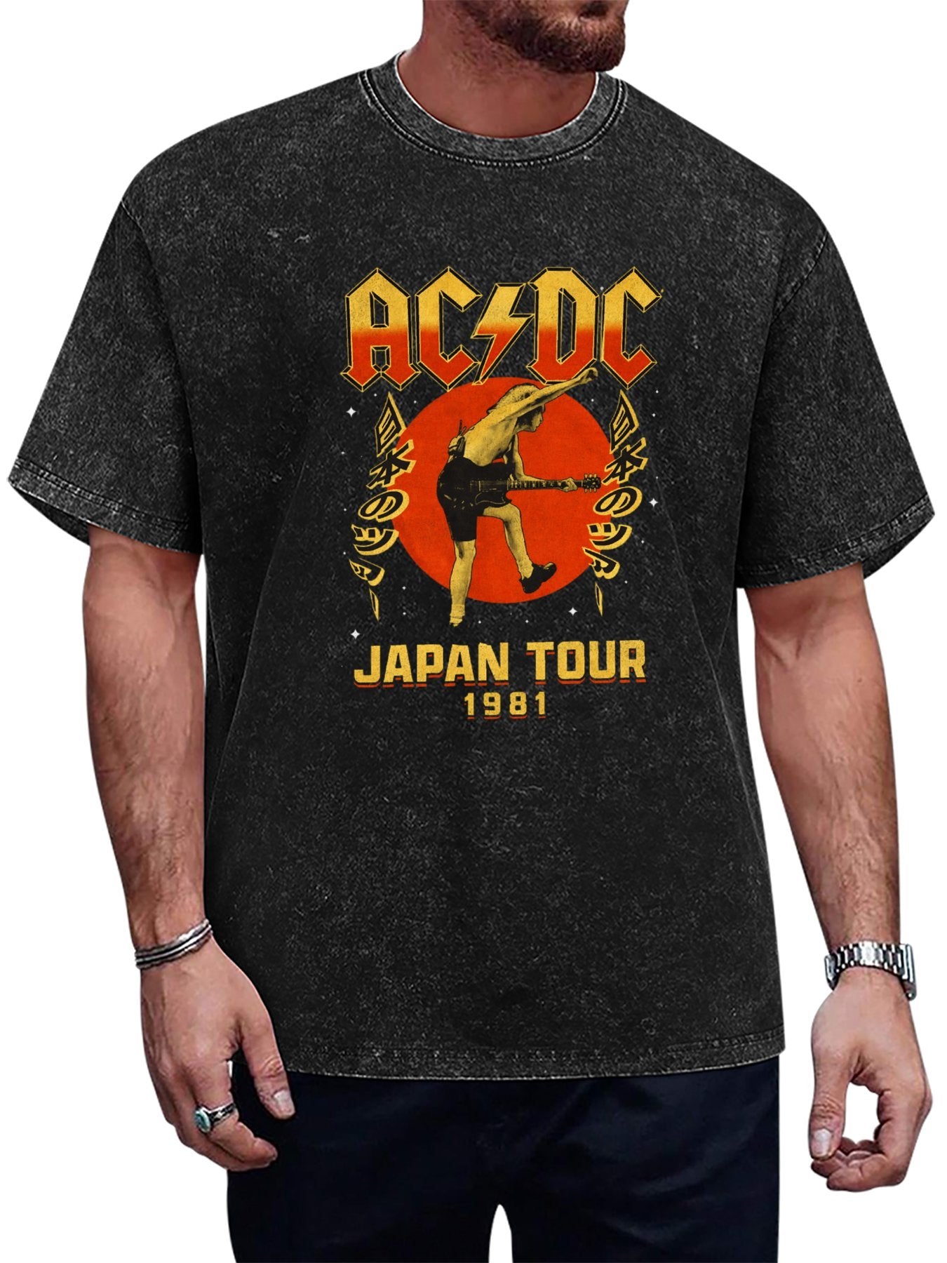Vintage AC/DC Japan Tour 1981 Angus Young T-Shirt Main image