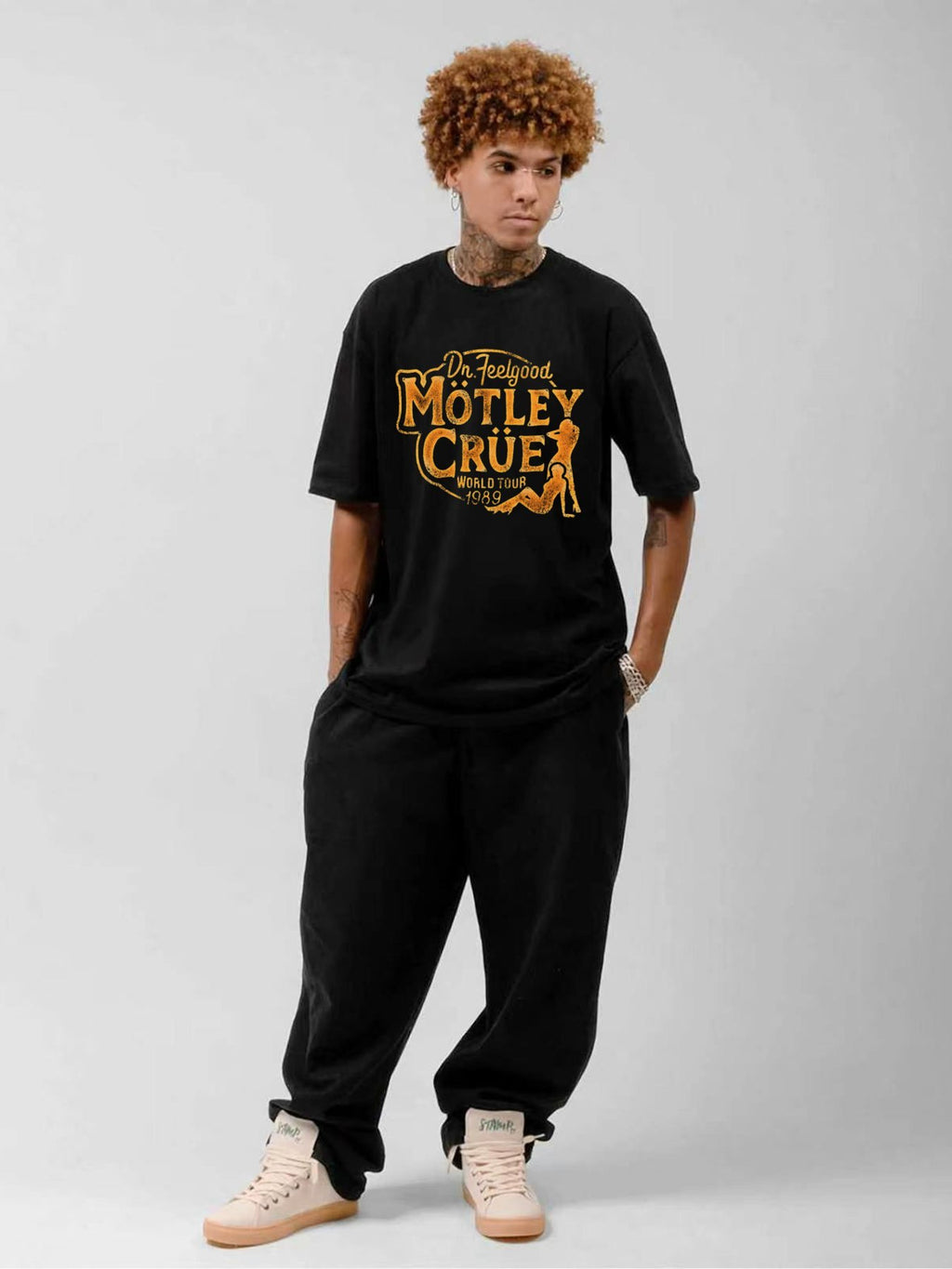 Mötley Crüe Dr. Feelgood World Tour 1989 Graphic T-Shirt