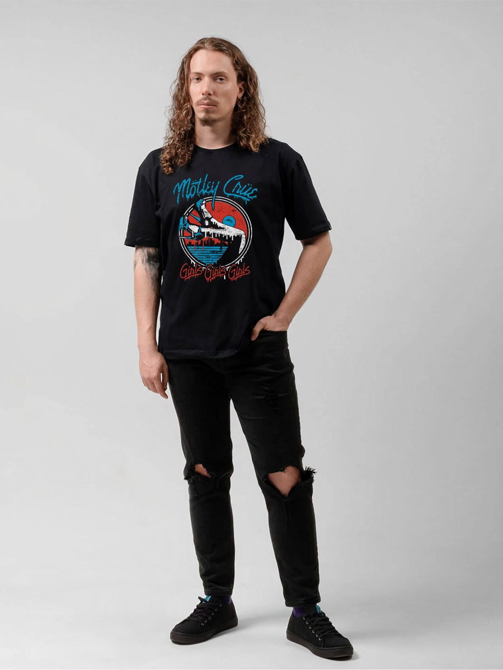 Mötley Crüe Girls Girls Girls High Heel Graphic T-Shirt