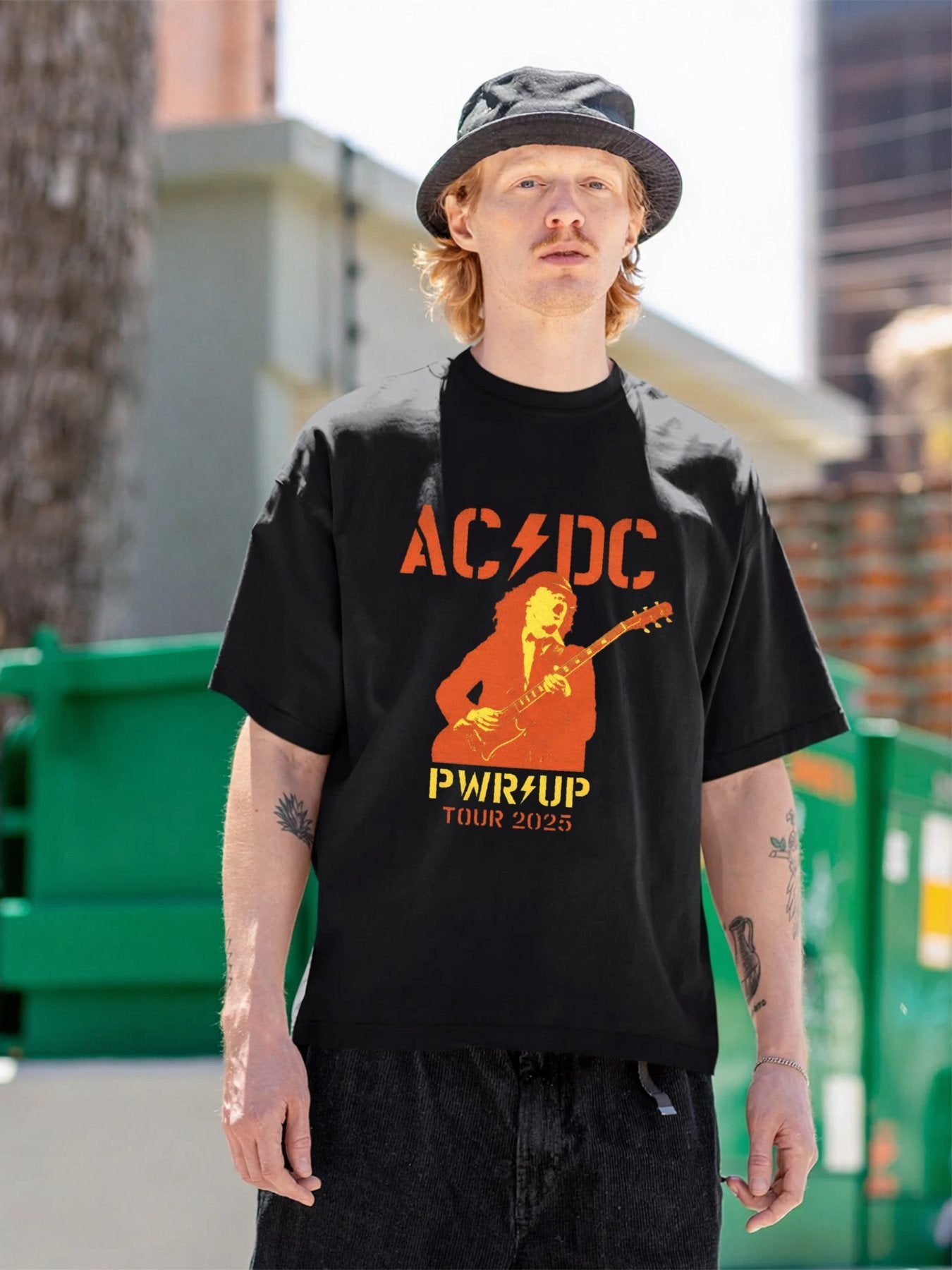 AC/DC Guitarist Silhouette PWR UP Tour T-Shirt