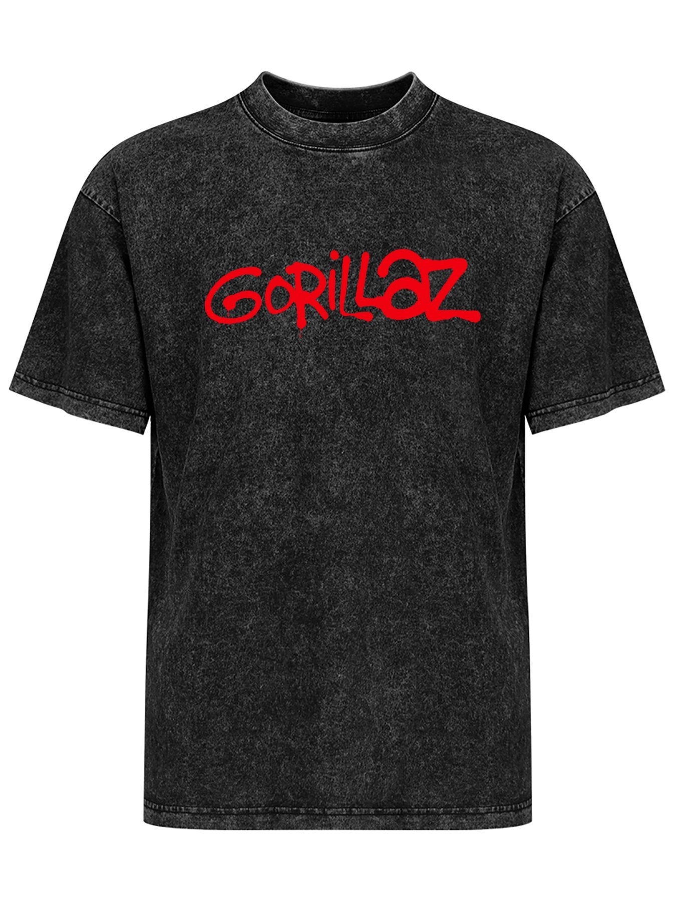 Gorillaz Red Graffiti Logo Graphic T-Shirt
