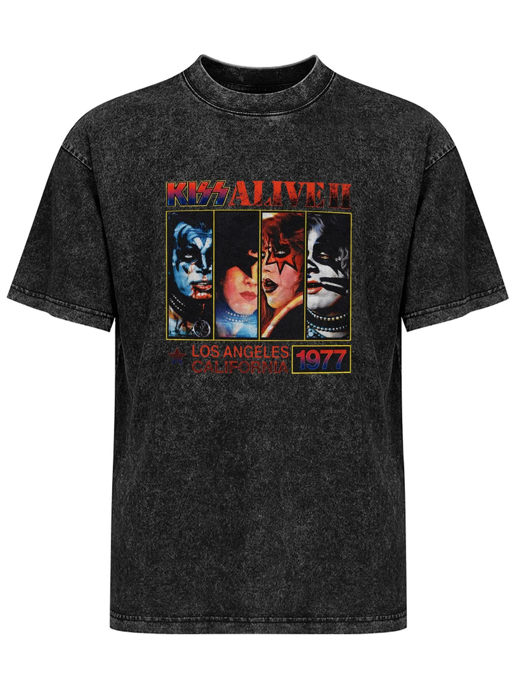 KISS Alive II Los Angeles 1977 Band Portrait T-Shirt