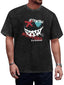 Attractive Mysterious Smile Graphic Washed T-Shirt