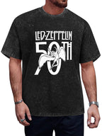 Led Zeppelin 50th Anniversary Winged Angel Graphic T-Shirt