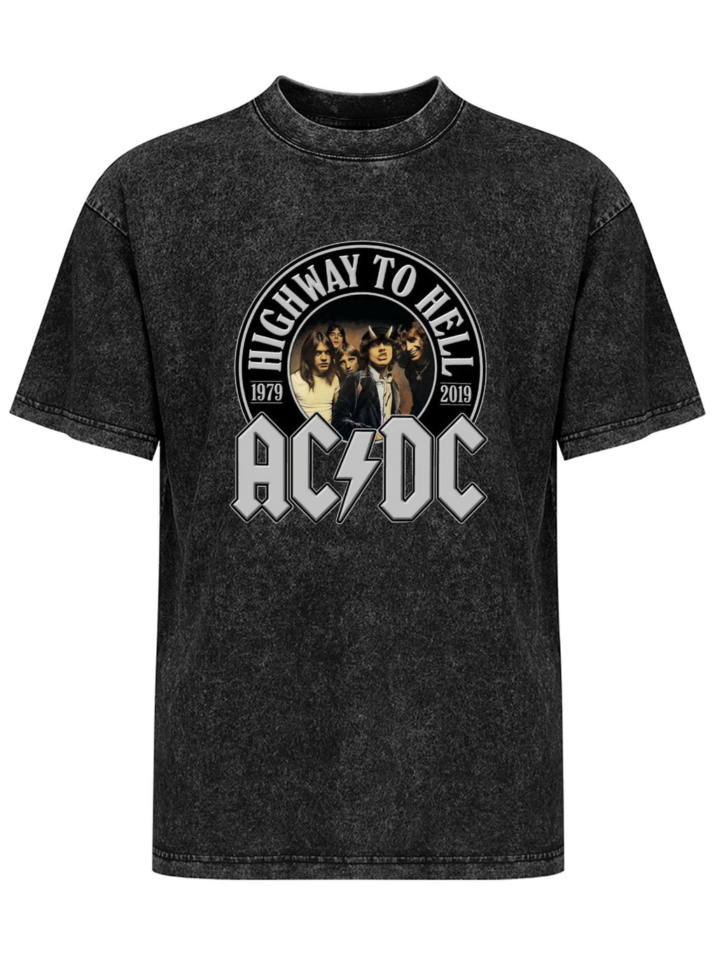 Vintage Washed AC/DC Highway to Hell Band Graphic T-Shirt