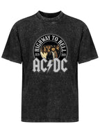 Vintage Washed AC/DC Highway to Hell Band Graphic T-Shirt