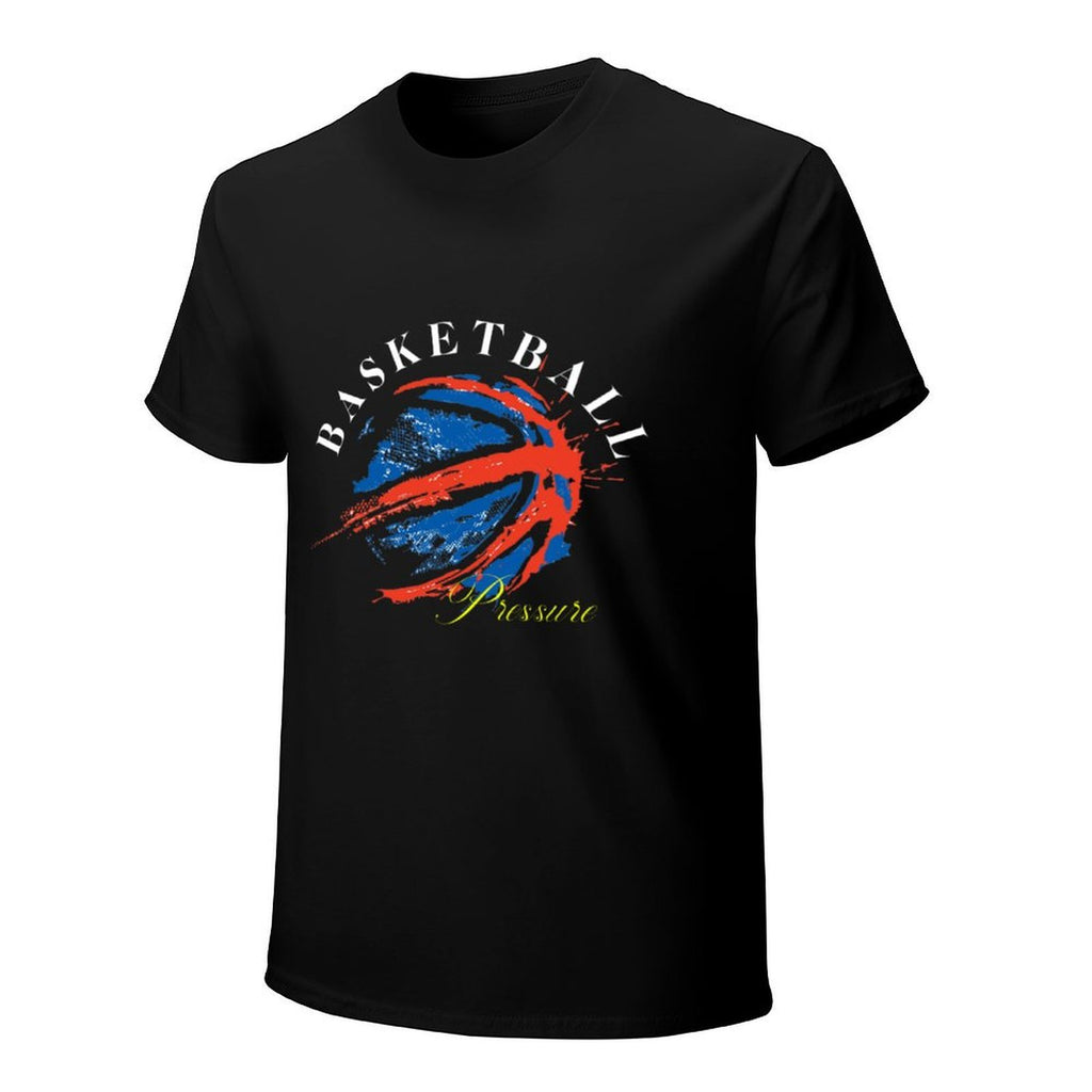 Basketball Pressure Graphic Black T-Shirt