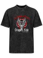Dragon Rebirth Graphic Vintage Washed T-Shirt