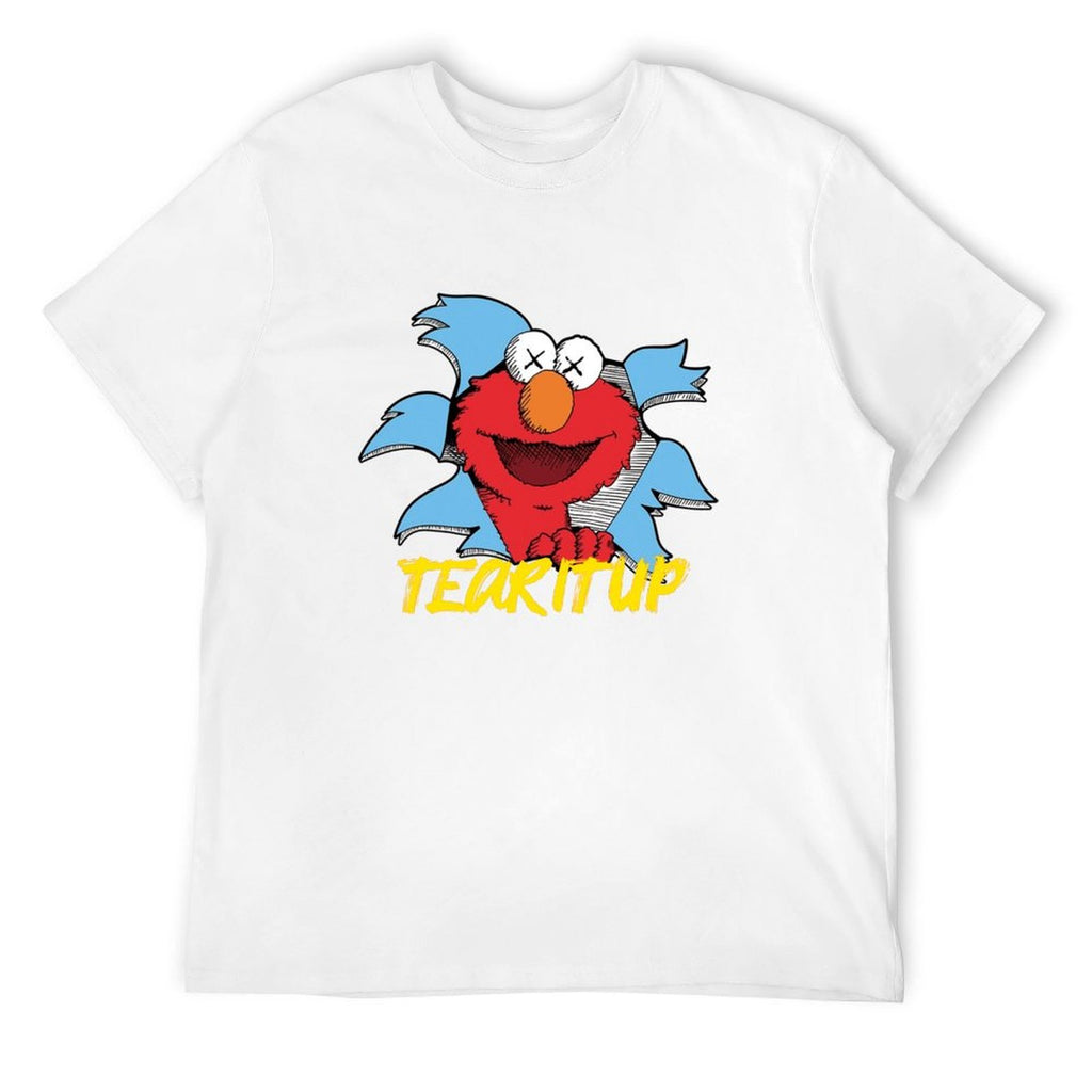 Tear It Up Cartoon Character Graphic Black T-Shirt