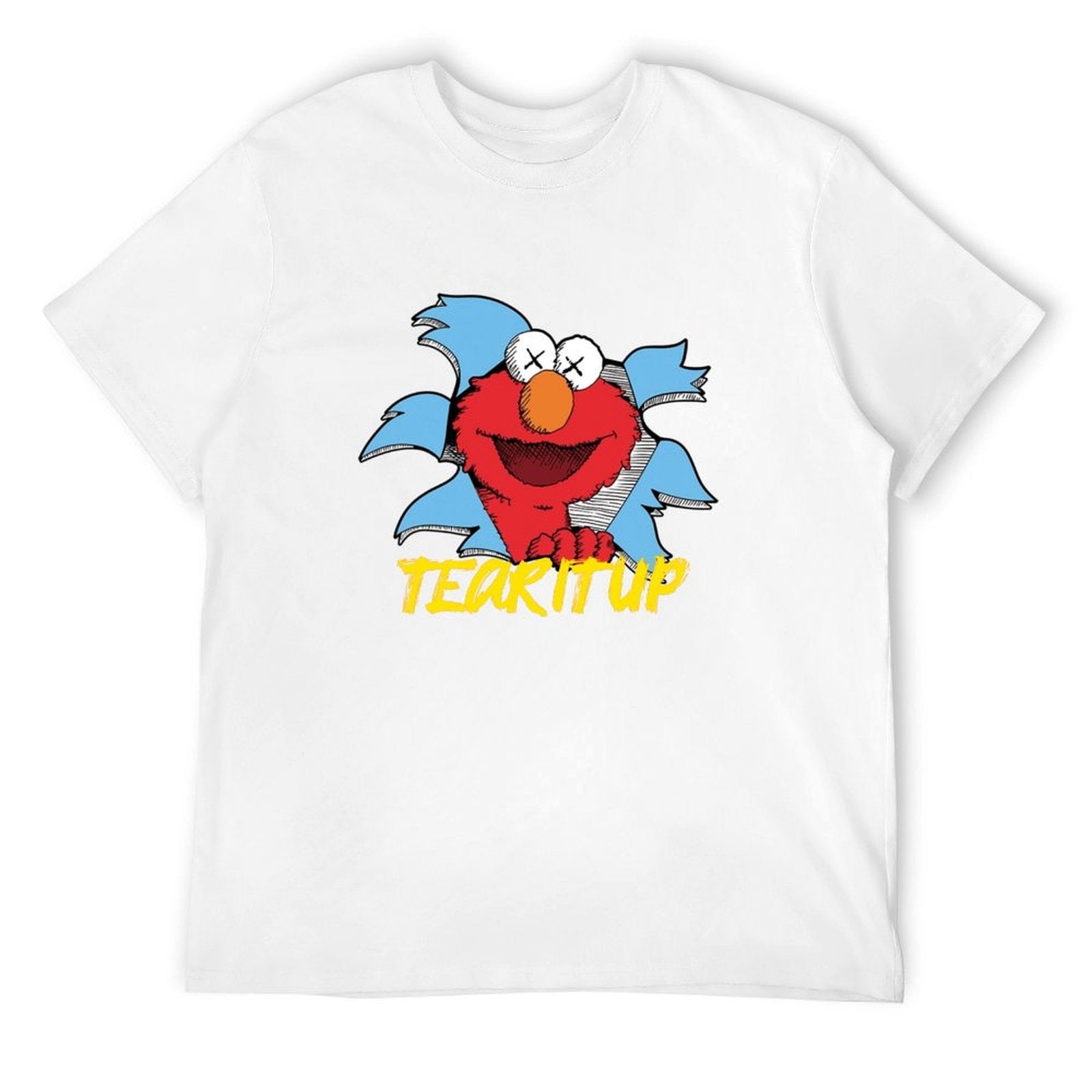 Tear It Up Cartoon Character Graphic Black T-Shirt