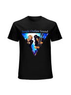 Jungle Outlaw Sound Rock Duo Triangle Graphic T-Shirt