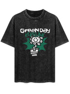 Green Day Kerplunk Flower Graphic T-Shirt