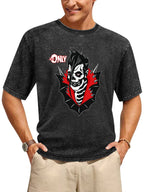 Misfits Jerry Only Spiked Skeleton Portrait Graphic T-Shirt