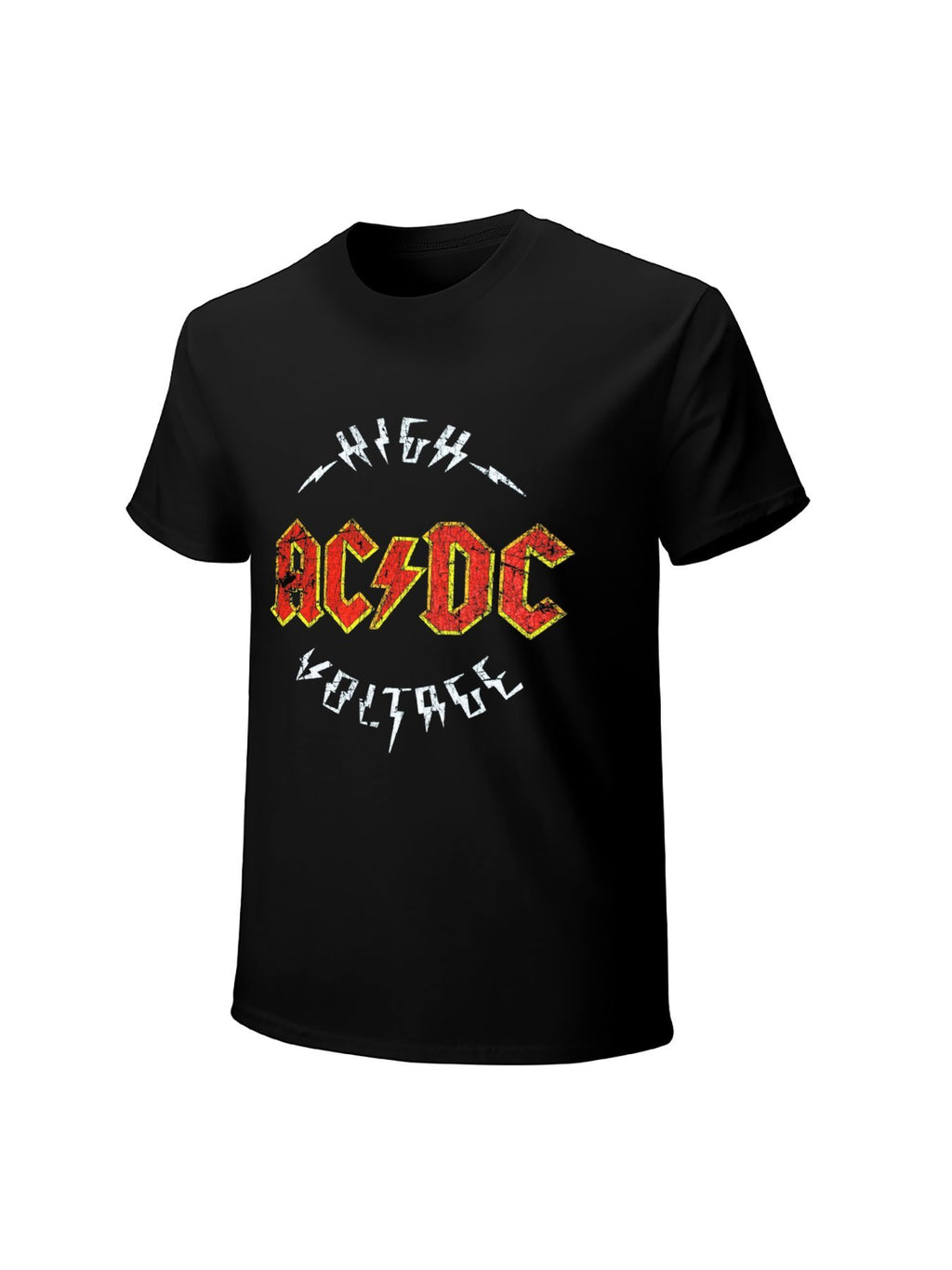 AC/DC Distressed Lightning Logo Vintage Hard Rock T-Shirt