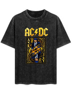 AC/DC Angus Young Ace Card Graphic T-Shirt