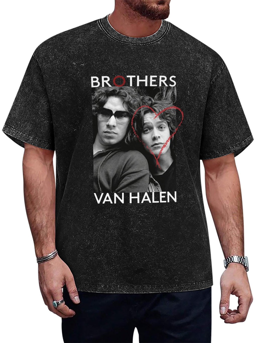 Van Halen Brothers Portrait Graphic T-Shirt