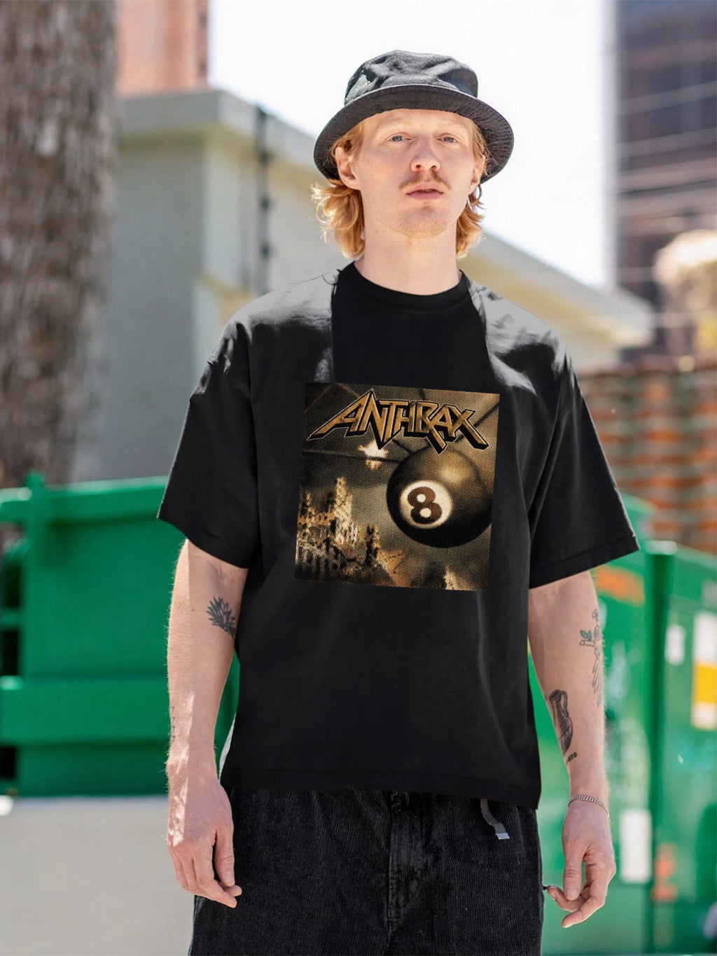Anthrax Classic 8 Ball Metal T-Shirt