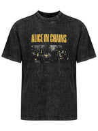 Vintage Washed Alice in Chains Live Performance Graphic T-Shirt