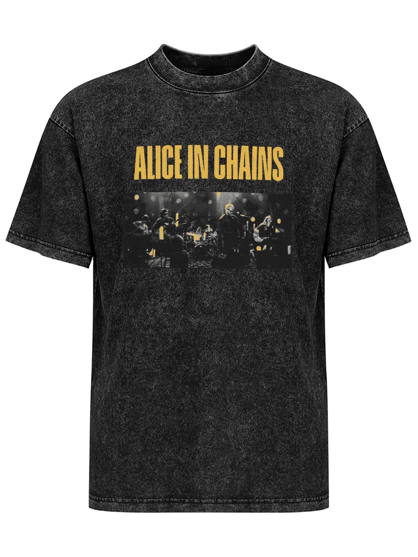 Vintage Washed Alice in Chains Live Performance Graphic T-Shirt