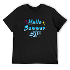Hallo Summer Graphic Black T-Shirt