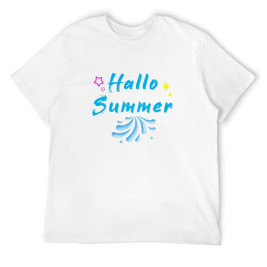 Hallo Summer Graphic Black T-Shirt