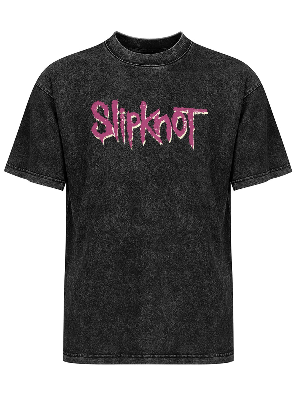 Slipknot Purple Distressed Logo Graphic T-Shirt