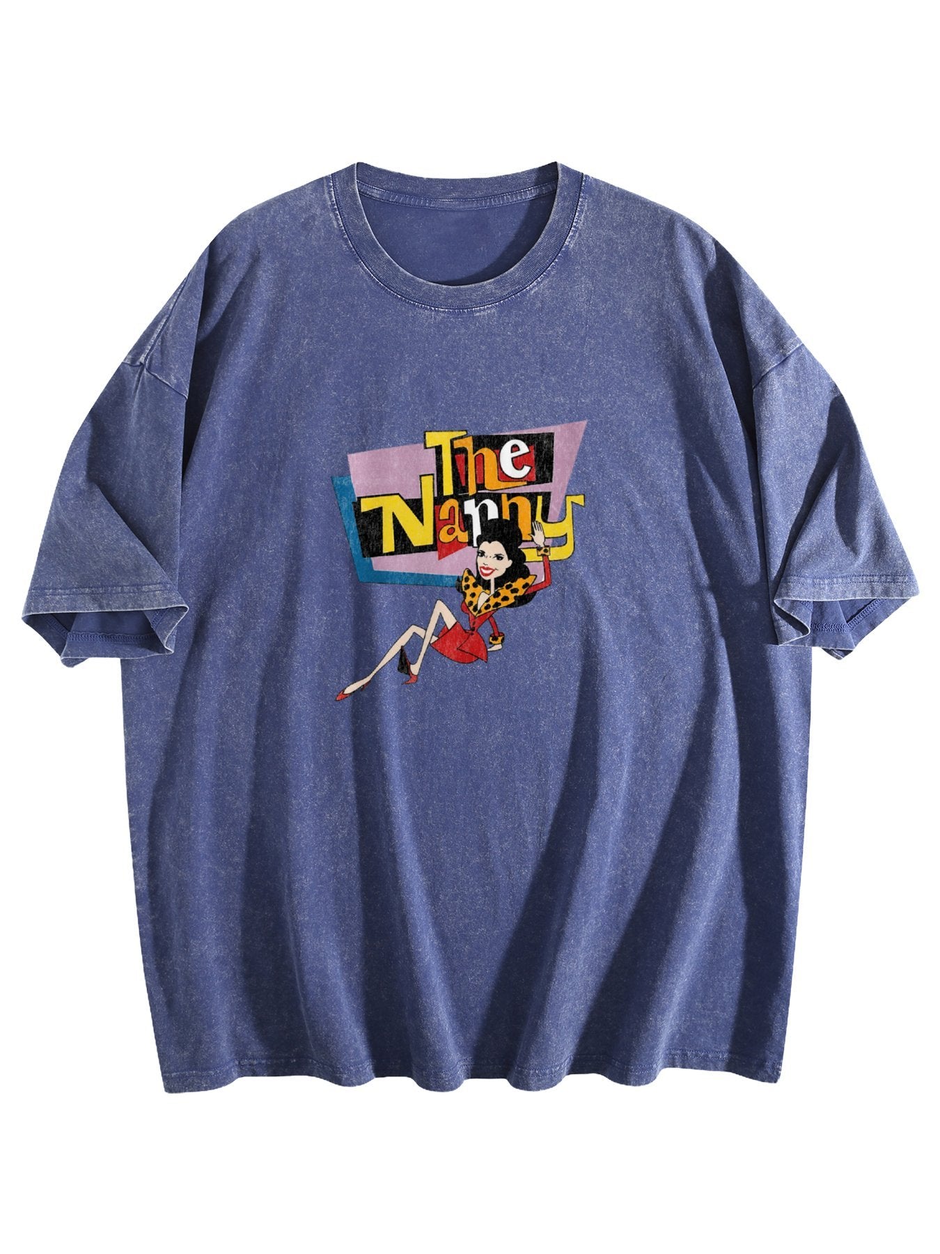 The Nanny Cartoon Graphic Washed T-Shirt