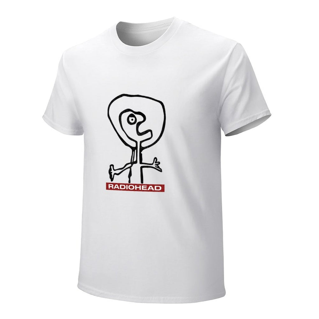 Radiohead Abstract Figure Graphic White T-Shirt