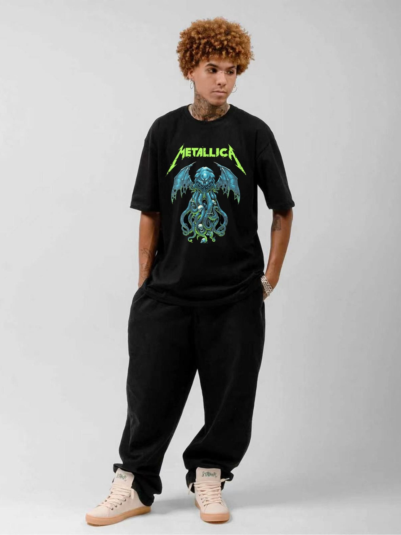 Metallica Cthulhu Monster Graphic T-Shirt