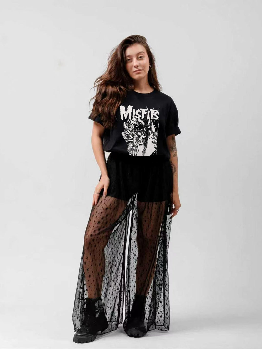 Misfits Fiend Skull Horror Graphic T-Shirt