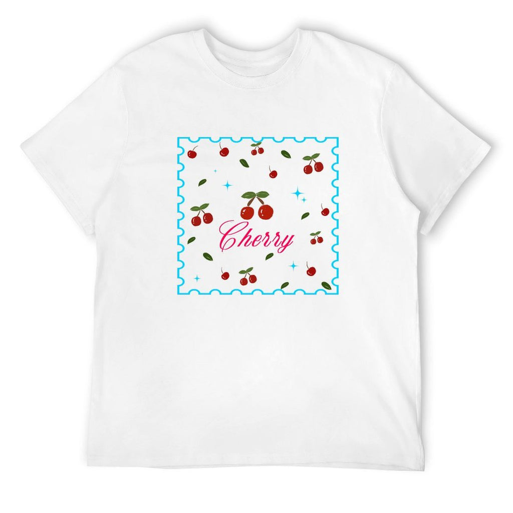Cherry Graphic White T-Shirt