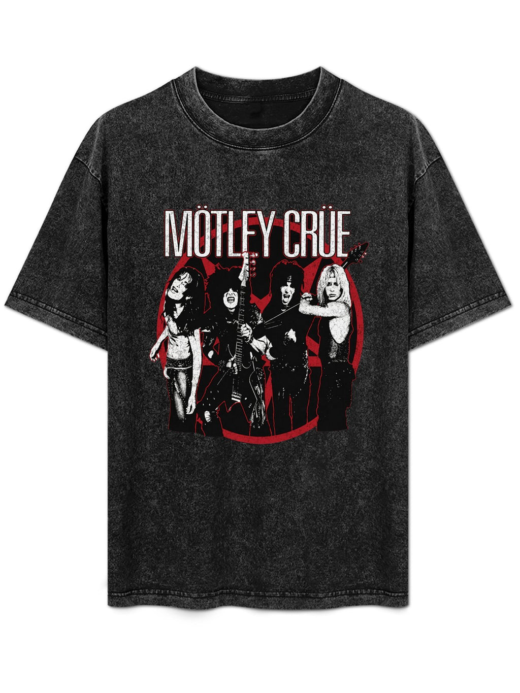 Mötley Crüe Vintage Band Photo Graphic T-Shirt