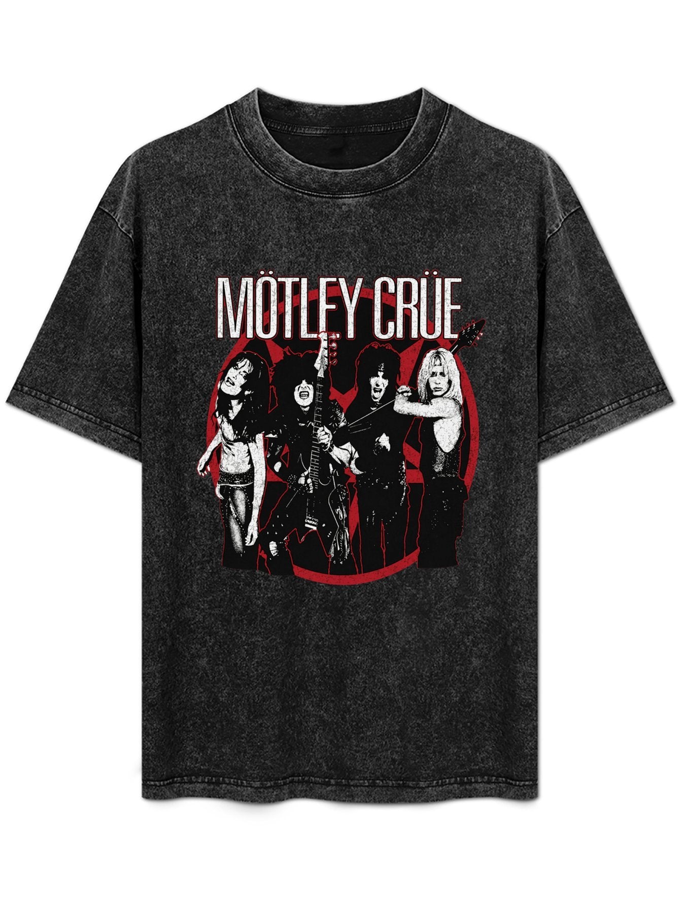 Mötley Crüe Vintage Band Photo Graphic T-Shirt