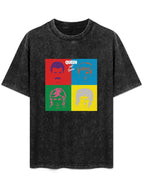 Queen Hot Space Pop Art Band Portrait Graphic T-Shirt