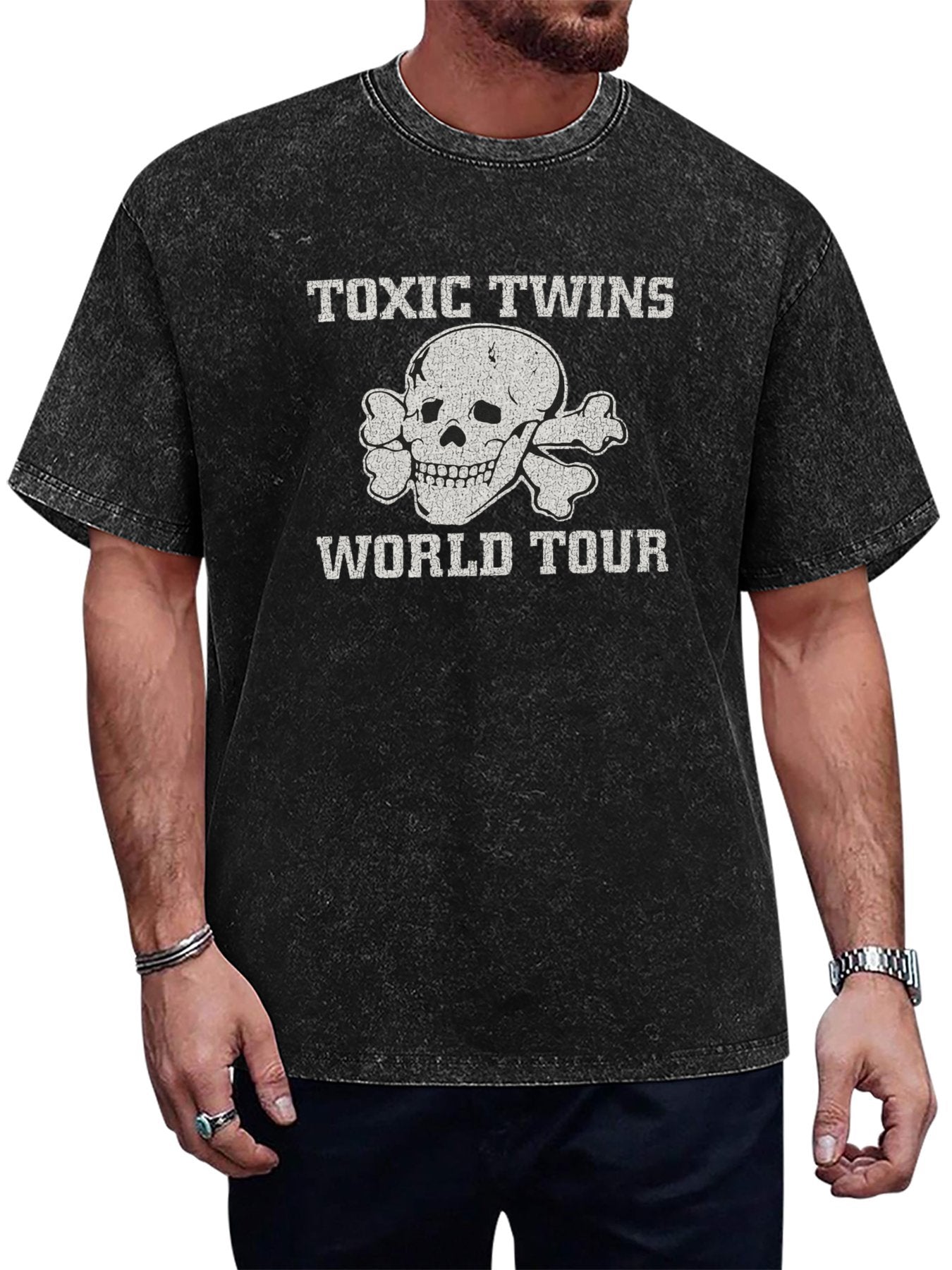 Aerosmith Toxic Twins World Tour Skull Graphic T-Shirt Main image