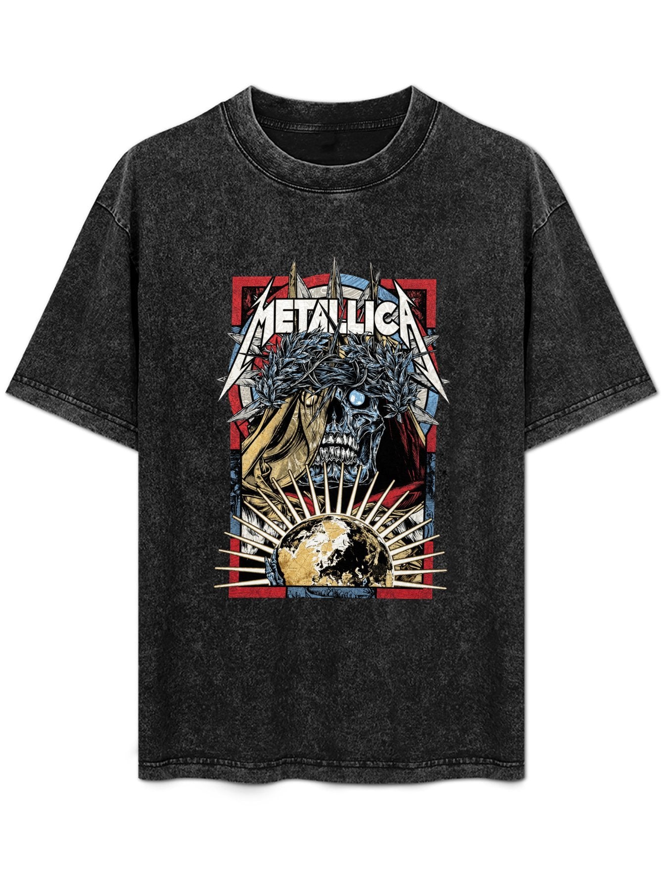 Metallica Crowned Skull Graphic T-Shirt