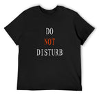 Do Not Disturb Graphic Black T-Shirt