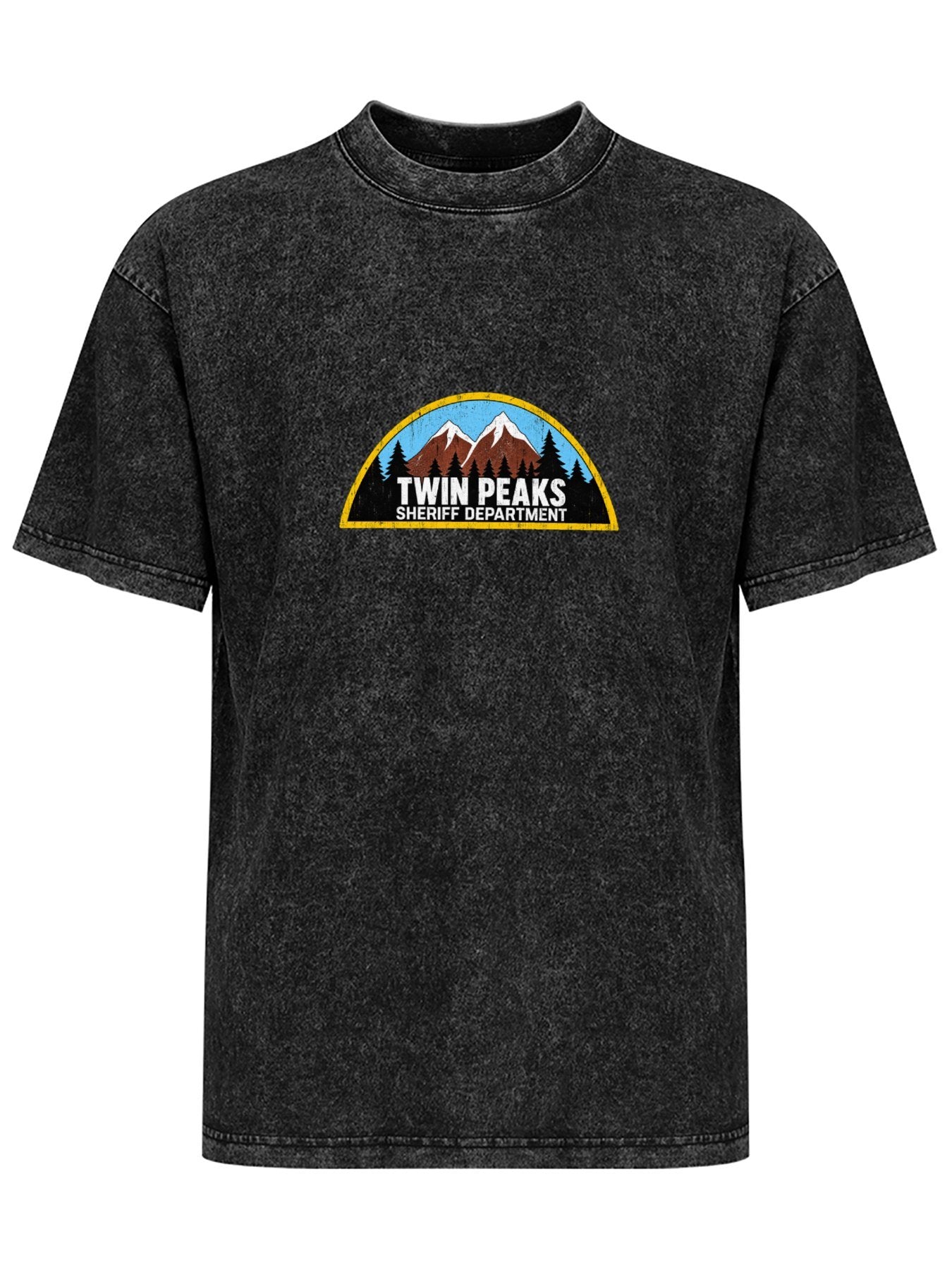 Twin Peaks Sheriff Department Graphic Washed T-Shirt