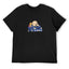 Cartoon Dog Driving Graphic White T-Shirt