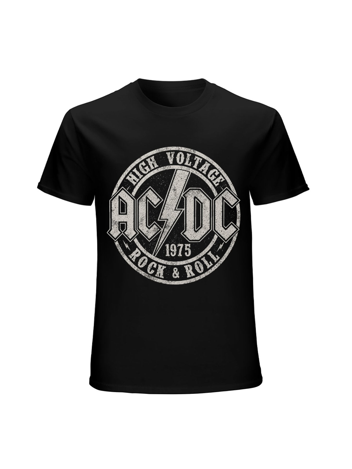 AC/DC 1975 High Voltage Rock & Roll Graphic T-Shirt