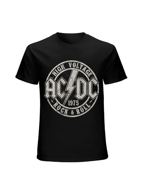 AC/DC 1975 High Voltage Rock & Roll Graphic T-Shirt