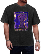 Vintage Washed Headless Cross Graphic T-Shirt