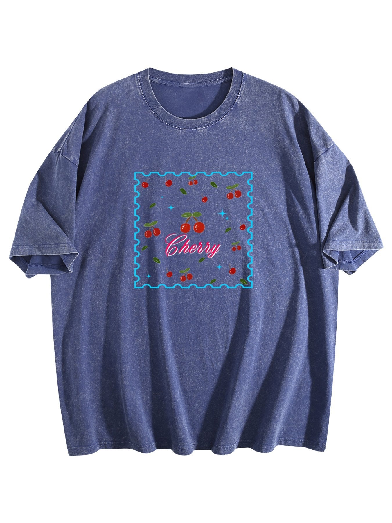 Cherry Graphic Washed T-Shirt