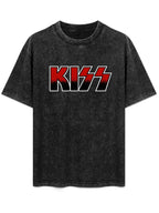 KISS Red and Black Logo Graphic T-Shirt