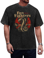 Foo Fighters Cobra Snake Vintage Graphic T-Shirt