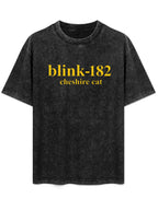 Blink-182 Cheshire Cat Yellow Logo Graphic T-Shirt