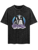 Aerosmith Cartoon Band Portrait Graphic T-Shirt