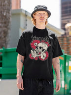 Metallica Skull Headphones Graphic T-Shirt